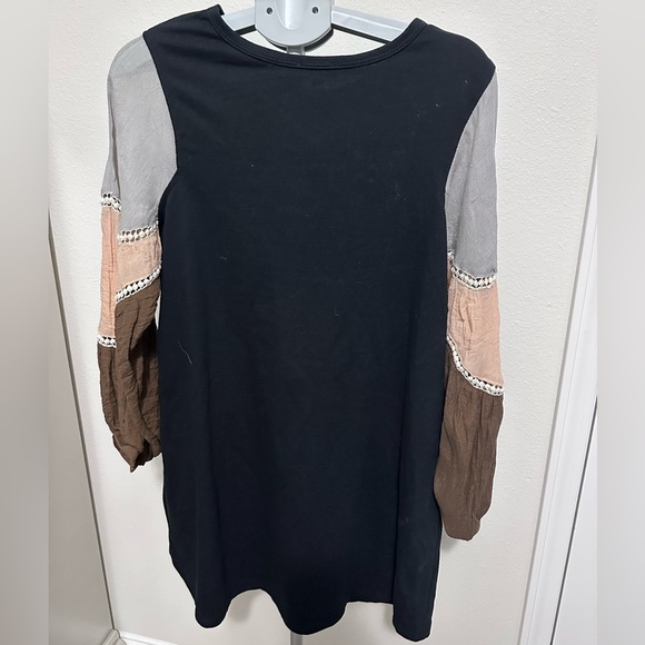 Umgee Colorblock Long Sleeve Dress - Picture 4 of 5